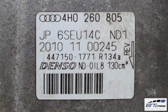 AUDI A8 POMPA KLIMATYZACJI KLIMY 4H0260805 4H0 260 805 DENSO 3.0 TFSi benzyna 2010-18 4H0260805 4H0260805 4H0260805 D4 4H0260805