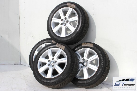 VW POLO FELGI 15 OPONY KOŁA felga 6R0601025L 6J*15H2 ET40 6R0 601 025 L opona Dunlop SP Sport 01 A/S 185/60/15 88H 6R, 6C