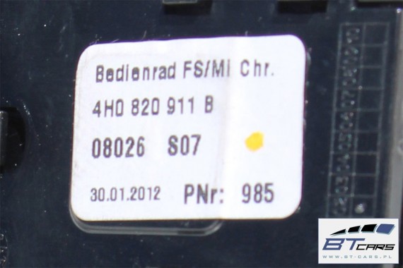 AUDI A8 PANEL Z PRZYCISKAMI PRZYCISKI 4H1959673P 4H0820911B przycisk 4H1 959 673 P 4H1959673P 4H1959673P 4H1959673P 4H1959673