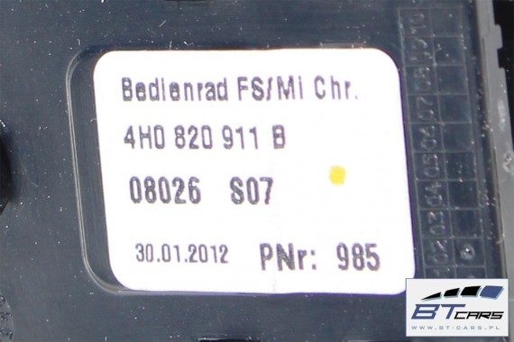 AUDI A8 PANEL Z PRZYCISKAMI PRZYCISKI 4H1959674BJ 4H0820911B 4H1 959 674 4H1959674BJ 4H0820911 4H1959674R 4H1959674R 4H1959674BJ