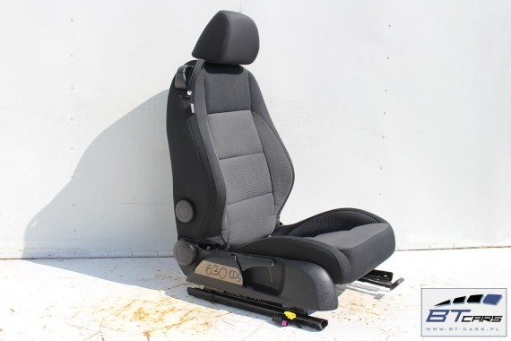 VW EOS FOTELE KOMPLET FOTELI siedzeń siedzenia fotel tapicerka 1Q 1Q0 welur kolor czarno - szary