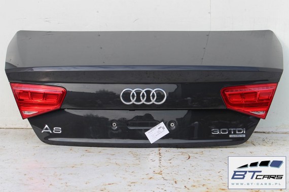 AUDI A8 4H D4 LX7U TYŁ ZDERZAK tylny + LAMPY + KLAPA BAGAŻNIKA + lampa Led ledy 4H0 2010-2014 Kolor: szary Oolonggrau 4H0807511