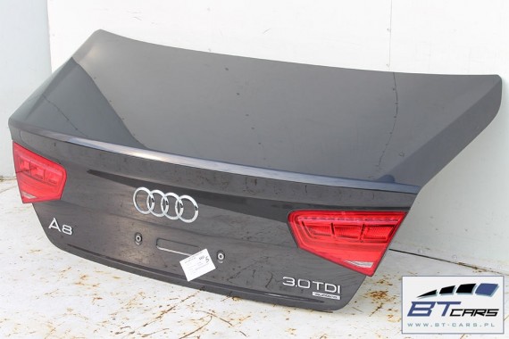 AUDI A8 4H D4 LX7U TYŁ ZDERZAK tylny + LAMPY + KLAPA BAGAŻNIKA + lampa Led ledy 4H0 2010-2014 Kolor: szary Oolonggrau 4H0807511