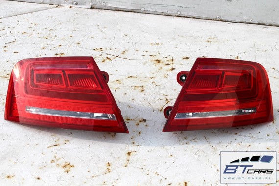 AUDI A8 4H D4 LX7U TYŁ ZDERZAK tylny + LAMPY + KLAPA BAGAŻNIKA + lampa Led ledy 4H0 2010-2014 Kolor: szary Oolonggrau 4H0807511