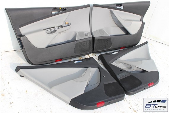 VW PASSAT B6 BOCZKI DRZWI BOCZEK TAPICERKA 3C 3C1867011 3C1867012 3C5867211 3C5867212 welur szare SEDAN drzwiowe