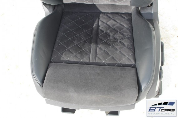 AUDI TT S-LINE FOTELE KOMPLET FOTELI siedzeń siedzenia fotel tapicerka 8S 8S0 skóra + alcantara kolor czarny
