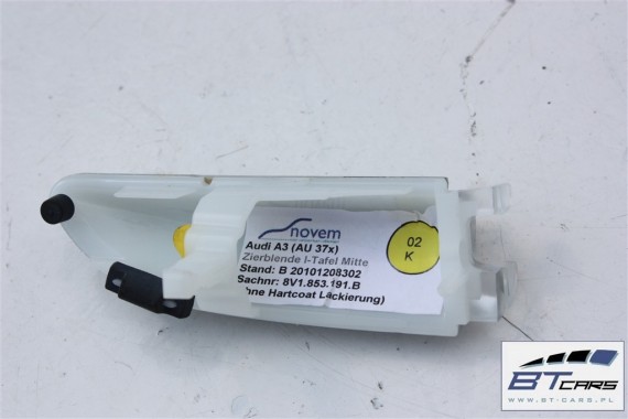 AUDI A3 LISTWY OZDOBNE LISTWA OZDOBNA DEKOR 8V 8V1853191B 8V1853189B 8V1853190B 8V3867409B 8V3867410B WC1 - transparentny 8V 8V0