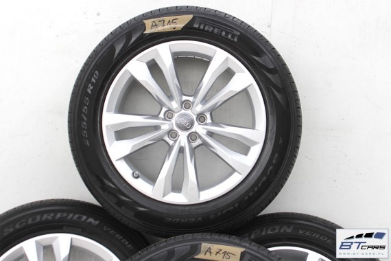 AUDI Q7 FELGI 19 4M0601025C OPONY LETNIE KOŁA felga 4M0 601 025 C 8,5J*19H2 ET28 opona LATO Pirelli Scorpion Verde 255/55/19 4M