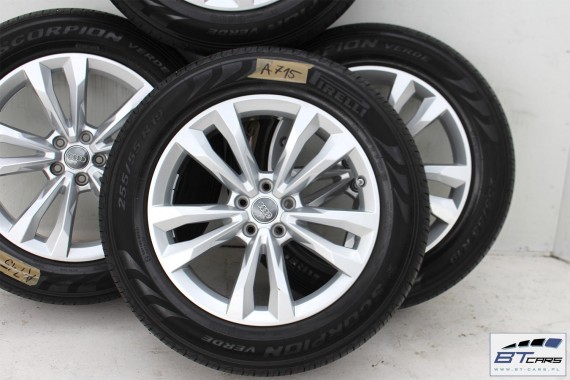 AUDI Q7 FELGI 19 4M0601025C OPONY LETNIE KOŁA felga 4M0 601 025 C 8,5J*19H2 ET28 opona LATO Pirelli Scorpion Verde 255/55/19 4M