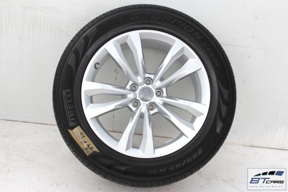 AUDI Q7 FELGI 19 4M0601025C OPONY LETNIE KOŁA felga 4M0 601 025 C 8,5J*19H2 ET28 opona LATO Pirelli Scorpion Verde 255/55/19 4M