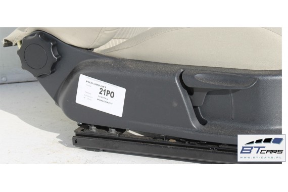 VW POLO FOTELE KOMPLET FOTELI siedzeń siedzenia tapicerka 6R3 6R0 3-drzwiowy welur kolor beż beżowy 6R 6C