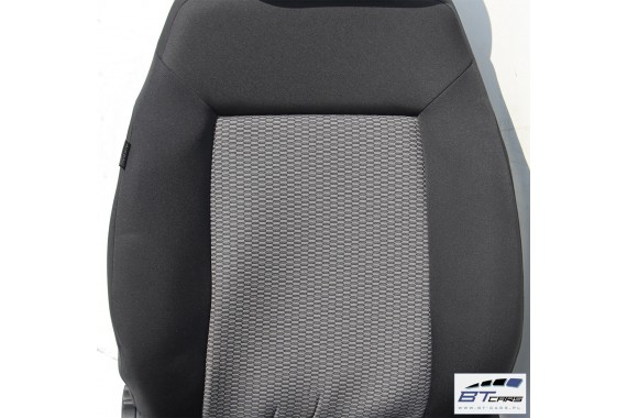 VW POLO FOTELE KOMPLET FOTELI siedzeń siedzenia tapicerka 6R 6R4 6R0 5-drzwiowy welur kolor czarno-szary 6C