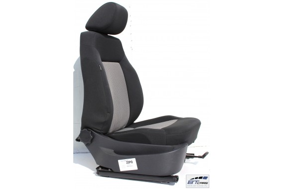 VW POLO FOTELE KOMPLET FOTELI siedzeń siedzenia tapicerka 6R 6R4 6R0 5-drzwiowy welur kolor czarno-szary 6C