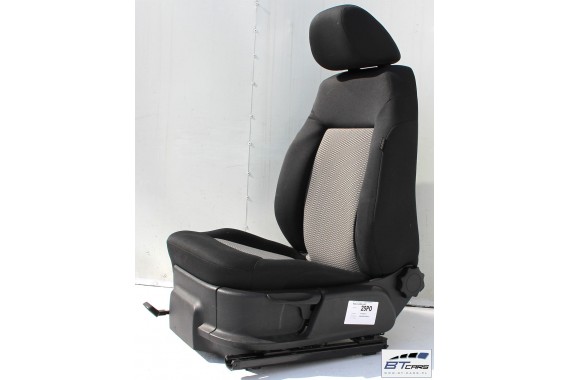 VW POLO FOTELE KOMPLET FOTELI siedzeń siedzenia tapicerka 6R 6R4 6R0 5-drzwiowy welur kolor czarno-szary 6C