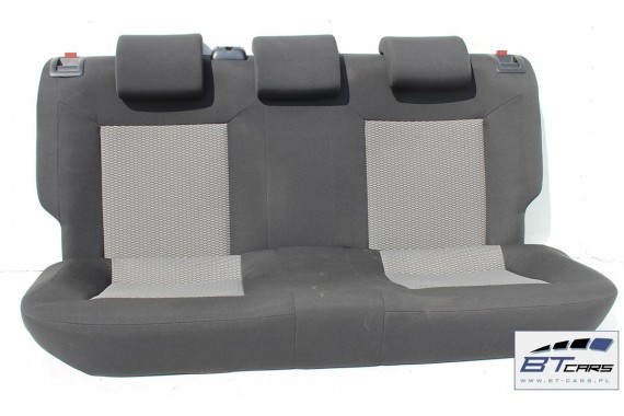 VW POLO FOTELE KOMPLET FOTELI siedzeń siedzenia tapicerka 6R 6R4 6R0 5-drzwiowy welur kolor czarno-szary 6C