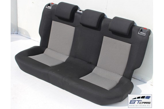 VW POLO FOTELE KOMPLET FOTELI siedzeń siedzenia tapicerka 6R 6R4 6R0 5-drzwiowy welur kolor czarno-szary 6C