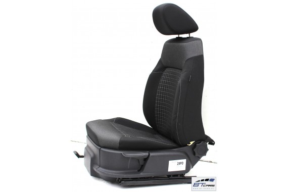 VW POLO FOTELE KOMPLET FOTELI siedzeń siedzenia tapicerka 6C 6C4 6C0 5-drzwiowy welur w kolorze czarno-szarym