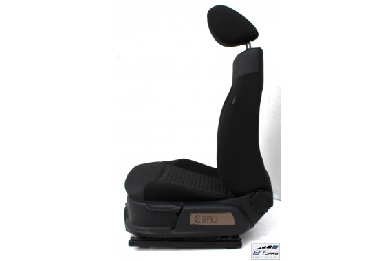 VW POLO FOTELE KOMPLET FOTELI siedzeń siedzenia tapicerka 6R 6R4 6R0 5-drzwiowy welur w kolorze czarno-szarym