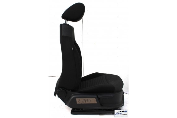 VW POLO FOTELE KOMPLET FOTELI siedzeń siedzenia tapicerka 6R 6R4 6R0 5-drzwiowy welur w kolorze czarno-szarym