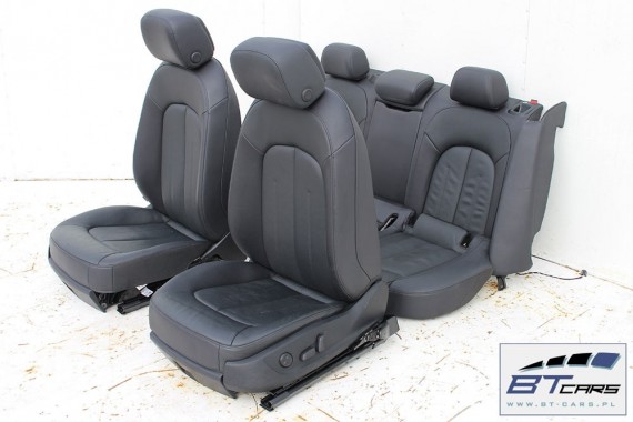AUDI A6 4G SEDAN FOTELE KOMPLET FOTELI siedzeń siedzenia fotel tapicerka 4G5 skóra kolor czarny USA C7