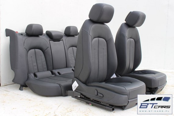 AUDI A6 4G SEDAN FOTELE KOMPLET FOTELI siedzeń siedzenia fotel tapicerka 4G5 skóra kolor czarny USA C7