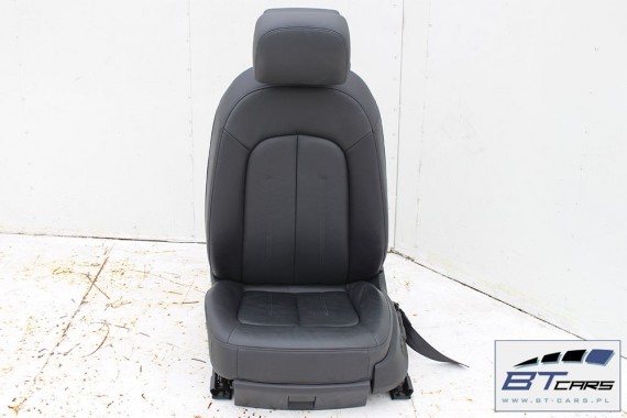 AUDI A6 4G SEDAN FOTELE KOMPLET FOTELI siedzeń siedzenia fotel tapicerka 4G5 skóra kolor czarny USA C7