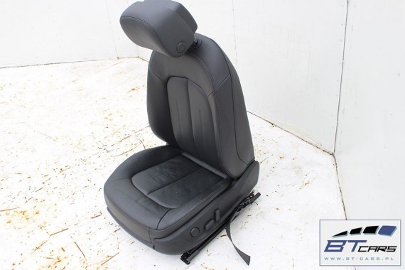 AUDI A6 4G SEDAN FOTELE KOMPLET FOTELI siedzeń siedzenia fotel tapicerka 4G5 skóra kolor czarny USA C7