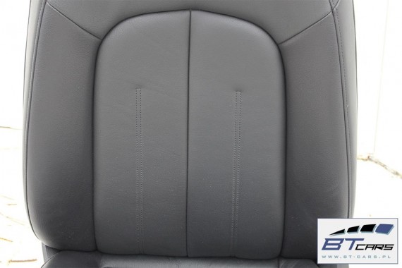 AUDI A6 4G SEDAN FOTELE KOMPLET FOTELI siedzeń siedzenia fotel tapicerka 4G5 skóra kolor czarny USA C7