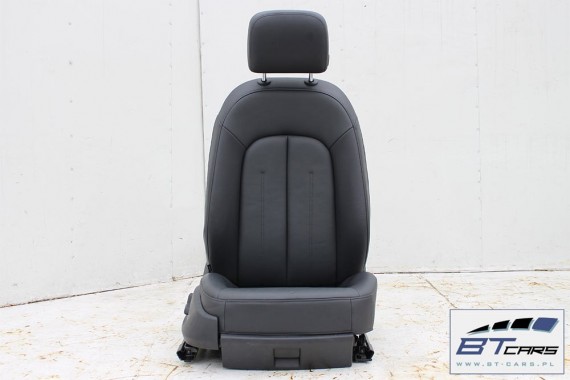 AUDI A6 4G SEDAN FOTELE KOMPLET FOTELI siedzeń siedzenia fotel tapicerka 4G5 skóra kolor czarny USA C7