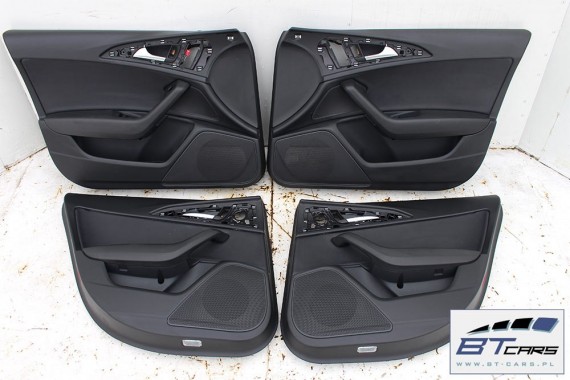 AUDI A6 4G SEDAN FOTELE KOMPLET FOTELI siedzeń siedzenia fotel tapicerka 4G5 skóra kolor czarny USA C7