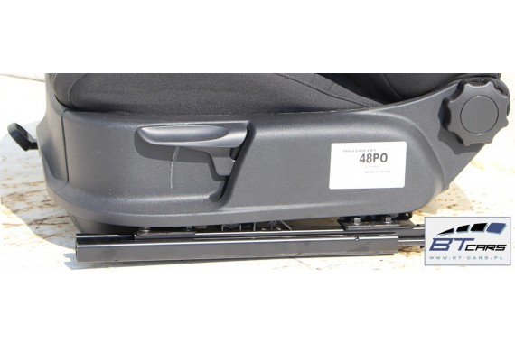 VW POLO FOTELE KOMPLET FOTELI siedzeń siedzenia tapicerka 6R 6R4 6R0 5-drzwiowy welur kolor czarny 2160 kilometrów
