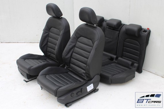 VW GOLF 7 VII FOTELE KOMPLET FOTELI siedzeń siedzenia fotel tapicerka 5G 5G4 5G0 skóra kolor czarny 5-drzwiowe drzwi