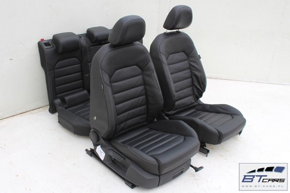 VW GOLF 7 VII FOTELE KOMPLET FOTELI siedzeń siedzenia fotel tapicerka 5G 5G4 5G0 skóra kolor czarny 5-drzwiowe drzwi