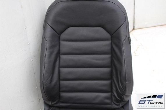 VW GOLF 7 VII FOTELE KOMPLET FOTELI siedzeń siedzenia fotel tapicerka 5G 5G4 5G0 skóra kolor czarny 5-drzwiowe drzwi