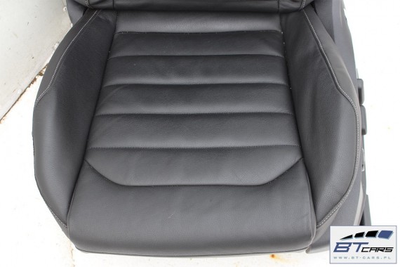 VW GOLF 7 VII FOTELE KOMPLET FOTELI siedzeń siedzenia fotel tapicerka 5G 5G4 5G0 skóra kolor czarny 5-drzwiowe drzwi