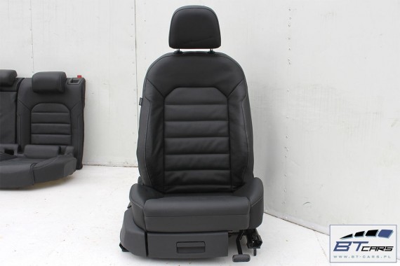 VW GOLF 7 VII FOTELE KOMPLET FOTELI siedzeń siedzenia fotel tapicerka 5G 5G4 5G0 skóra kolor czarny 5-drzwiowe drzwi