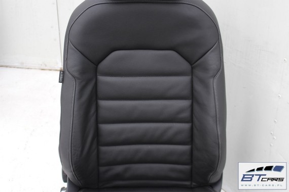 VW GOLF 7 VII FOTELE KOMPLET FOTELI siedzeń siedzenia fotel tapicerka 5G 5G4 5G0 skóra kolor czarny 5-drzwiowe drzwi