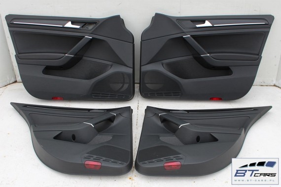 VW GOLF 7 VII FOTELE KOMPLET FOTELI siedzeń siedzenia fotel tapicerka 5G 5G4 5G0 skóra kolor czarny 5-drzwiowe drzwi