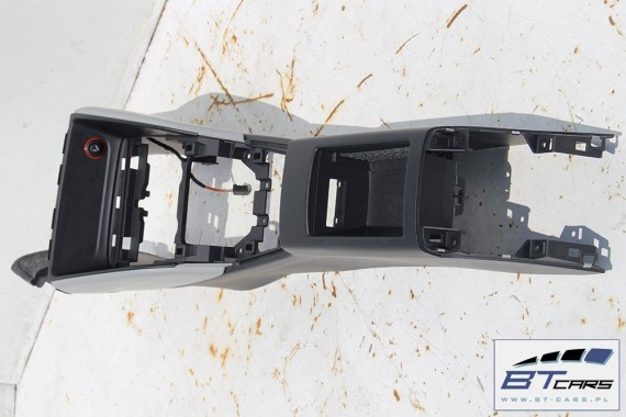 AUDI A3 TUNEL + PODŁOKIETNIK SKÓRA 8V1863241 RAI - soul / szary tytanowy  8V1 863 241 8V1863241 8V1863241J 8V1863241 8V1861690