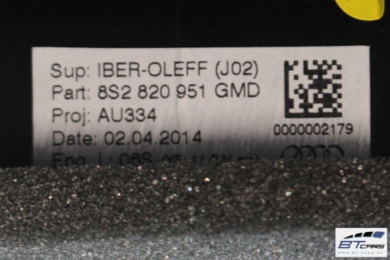 AUDI TT WLOTY KRATKI NAWIEWU 8S2820901 8S2820902 8S2820903 8S2820951 8S2820952 GMD CZARNY SREBRNY KOMPLET WLOTÓW KRATEK 8S