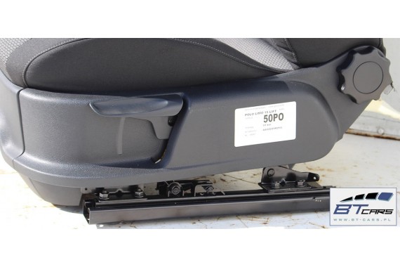 VW POLO FOTELE KOMPLET FOTELI siedzeń siedzenia tapicerka 6C 6C4 6C0 5-drzwiowy welur w kolorze czarno-szarym 91 kilometrów