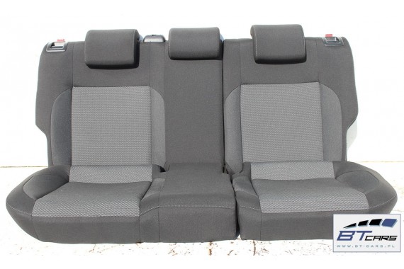 VW POLO FOTELE KOMPLET FOTELI siedzeń siedzenia tapicerka 6C 6C4 6C0 5-drzwiowy welur w kolorze czarno-szarym 91 kilometrów