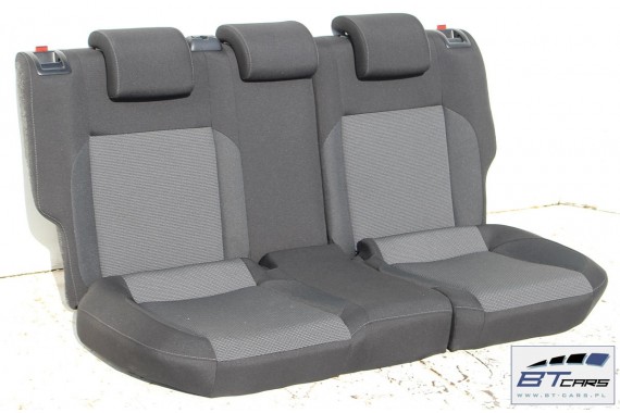 VW POLO FOTELE KOMPLET FOTELI siedzeń siedzenia tapicerka 6C 6C4 6C0 5-drzwiowy welur w kolorze czarno-szarym 91 kilometrów