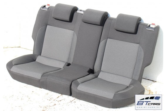 VW POLO FOTELE KOMPLET FOTELI siedzeń siedzenia tapicerka 6C 6C4 6C0 5-drzwiowy welur w kolorze czarno-szarym 91 kilometrów