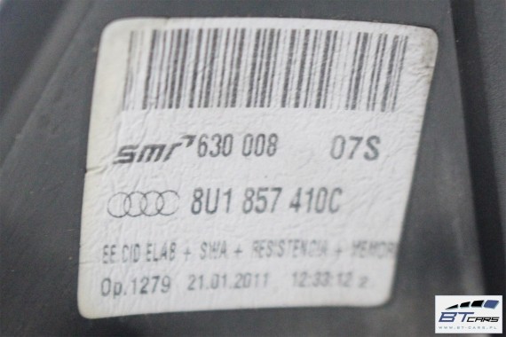 AUDI Q3, Q3 FL LUSTERKO DRZWI PRAWE 12+2pin 8U zewnętrzne 12+2 pinów kabli