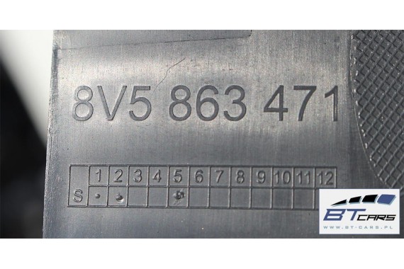 AUDI A3 SEDAN PODŁOGA + BOCZEK BAGAŻNIKA 8V5863887T 8V5863888J 8V5863463 boczki tapicerki bagażnik 8V5863471 8V CA9 8V5863887
