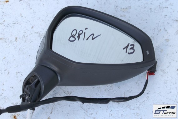 AUDI A5 SPORTBACK LUSTERKO DRZWI PRAWE ZEWNĘTRZNE 8 pin pinów kabli przewodów 8W F5 Kolor: LY9B -brylantowy czarny asystent pasa