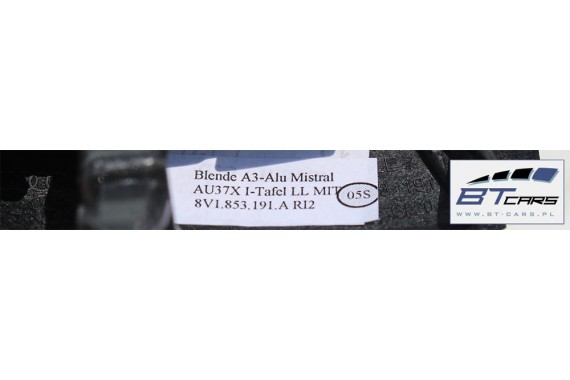 AUDI A3 SPOTBACK LISTWY OZDOBNE KOMPLET LISTEW 8V1853191A 8V1853190A 8V1853189A 8V4867409A 8V4867410A 8V4867419A 8V4867420A RI2