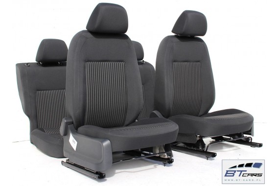 VW POLO SEDAN FOTELE KOMPLET FOTELI siedzeń siedzenia fotel tapicerka 6R welur kolor czarny