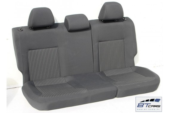 VW POLO SEDAN FOTELE KOMPLET FOTELI siedzeń siedzenia fotel tapicerka 6R welur kolor czarny